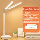 PeakStar PS-1960 Şarjlı Dokunmatik 3 Renk 40 Led Çalışma Okuma Işığı Çocuk Odası Ambiyans Modlu Gece Lambası thumbnail 3