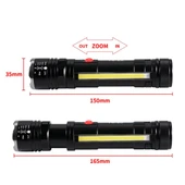 Gold Orion KM-107 5 Modlu T6+COB LED Mıknatıslı USB Şarjlı El Feneri - 5