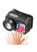 PeakStar PS-571 Sensörlü XPG COB LED USB Şarj Edilebilir Lityum Pilli Zoomlu Kafa Feneri - 10