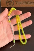 Günlük Kullanım Boy Açık Sarı Uçak Camı Tesbih - 1