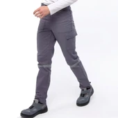 Gabarin Gri Yazlık Pantolon - 1