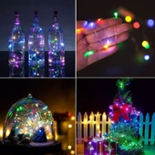 Greyder GD957 Şerit Pilli Aydınlatma 3 metre 30 Adet RGB Peri Led thumbnail 3