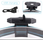 Watton WT-606 COB LED + 4LED 100 Lümen USB Şarjlı Şapka Feneri - 3