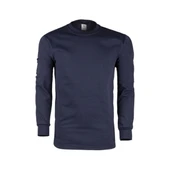 Uzun Kollu Lacivert Sweat Tişört - 1