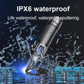 Powerdex PD-4200 Yağmur Suyu Geçirmez 10Watt Süper LED Profesyonel Şarjlı El Feneri thumbnail 3