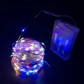 Greyder GD968 Şerit Pilli Aydınlatma 10 metre 100 Adet RGB Peri Led - 1