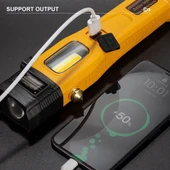 Wison WS-1414 Cam Kıracaklı Dijital Göstergeli Mıknatıslı Şarjlı Acil Durum Tamirci Feneri thumbnail 6