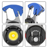 Wison WS-5050 Çok Fonksiyonlu Tornavida Düdük Şişe Açacağı Ateş Yakıcı Mıknatıslı Type-C Şarjlı Anahtarlık Fener thumbnail 2