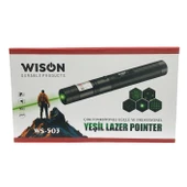 Wison WS-503 100MW Desen Başlıklı Şarjlı Yeşil Lazer Pointer thumbnail 3