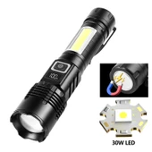 Wison WS-4848 1500 Lümen 15 Watt Dijital Göstergeli Mıknatıslı Şarjlı El Feneri thumbnail 3