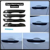 CİVİC FC5 İÇİN UYUMLU DIŞ KAPI KOLU PİANO BLACK PARLAK SİYAH 2016-2021 - 2