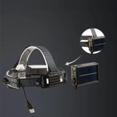 F.B.I Pro F-3003 Alüminyum PM10-TG LED Type-C Powerbank ve Solar Şarjlı Kamp Kafa Feneri - 5