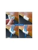 3B Trend Yapışkanlı Kablo Toplayıcı 8 Adet Masa Kablo Düzenleyici Klips Duvara Sabitleyici thumbnail 2