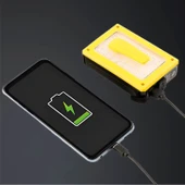 F.B.I Pro F-3003 Alüminyum PM10-TG LED Type-C Powerbank ve Solar Şarjlı Kamp Kafa Feneri - 6