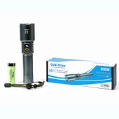 Gold Police GP-217 TG LED Uzun Menzilli Şarjlı El Feneri thumbnail 2