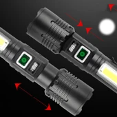 Wison WS-4848 1500 Lümen 15 Watt Dijital Göstergeli Mıknatıslı Şarjlı El Feneri thumbnail 5