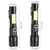 Wison WS-4848 1500 Lümen 15 Watt Dijital Göstergeli Mıknatıslı Şarjlı El Feneri thumbnail 4