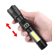 Wison WS-4848 1500 Lümen 15 Watt Dijital Göstergeli Mıknatıslı Şarjlı El Feneri thumbnail 2