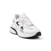 Kadın Beyaz Siyah Sneaker Günlük Ortopedik Spor Ayakkabı thumbnail 2