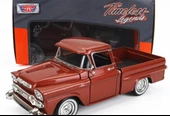 Motor Max Koleksiyon 1 / 24 Ölçek 1958 GMC 100 Pickup Model Metal Araba Kırmızı thumbnail 6