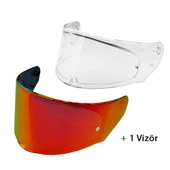 LS2 RAPID 2 R MAT SİYAH MOTOSİKLET KASKI IRIDIUM KIRMIZI VE ŞEFFAF VİZÖR + SPOİLER thumbnail 3