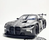 Motor Max Koleksiyon 1 / 24 Ölçek Bmw M4 GT3 Gri Model Metal Araba thumbnail 2