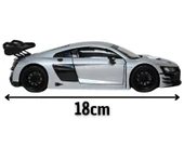 Motor Max Koleksiyon 1 / 24 Ölçek Audi R8 Lms Gt3 Metalik Gri Model Metal Araba thumbnail 4