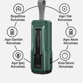 10000 mAh Powerbank El Fenerli Taşınabilir Hızlı Şarj Cihazı PD 22.5W QC3.0 Destekli - 6