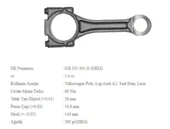 PISTON BIYEL KOLU 1.4TDI POLO LUPO FOX AROSA CORDOBA IBIZA IV V A2 FABIA ROOMSTER BAY BMS BNM BNV BW - BMY 1004 - 1
