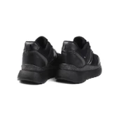 Kadın Siyah Simli Sneaker Hafif Ortopedik Günlük Spor Ayakkabı thumbnail 4