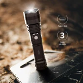 House Pratik HP79 Şarjlı 3 Modlu 800 mAh 100 Lümen El Feneri Siyah - 3