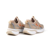 Kadın Bej Sneaker Günlük Ortopedik Spor Ayakkabı thumbnail 4