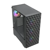 FAZEON F6 650W 80+ Bronze Tempered Glass Mesh 4x ARGB Fanlı USB 3.0 ATX Bilgisayar Kasası thumbnail 3