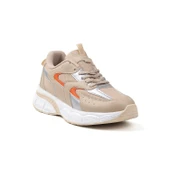 Kadın Bej Sneaker Günlük Ortopedik Spor Ayakkabı thumbnail 2