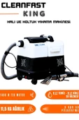 Cleanfast King Tek Motorlu Koltuk Halı Yıkama Makinesi 1400W - 1