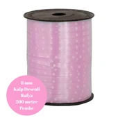 Rafya Kalp Desenli 8mm 200 metre Pembe - 1