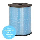 Rafya Kalp Desenli 8mm 200 metre Mavi - 1