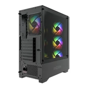 FAZEON F6 650W 80+ Bronze Tempered Glass Mesh 4x ARGB Fanlı USB 3.0 ATX Bilgisayar Kasası thumbnail 5