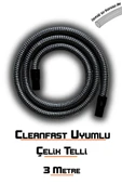 Koltuk Yıkama Makinelerine Uyumlu Cleanfast Vakum Hortumu Çelik Telli - 3