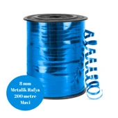 Rafya Metalik 8mm 200 metre Mavi - 1
