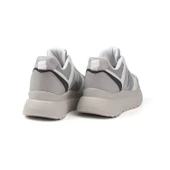 Kadın Buz Gri Simli Sneaker Hafif Ortopedik Günlük Spor Ayakkabı - 4