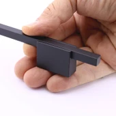 Boyut Siyah Metal 256 mm Uzun Dolap Kulpları Mutfak Çekmece Kulbu Kapak Kulbu Mobilya Kolu Aksesuarı thumbnail 3