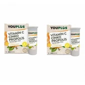 Youplus Vitamin C Çinko Propolis 20 Efervesan 2 KUTU-SKT:07/2028 - 1