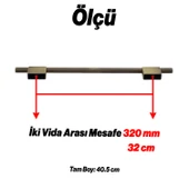 Boyut 320 mm Soft Antik Sarı Renk Metal Dolap Çekmece Kulbu Mutfak Dolabı Kapak Kulpları Mobilya thumbnail 2