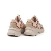 Kadın Bej Kahve Fileli Sneaker Günlük Ortopedik Spor Ayakkabı thumbnail 4