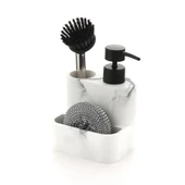 Polyester Sıvı Sabunluk, Süngerlik ve Lavabo Fırçası – Dekoratif & Dayanıklı thumbnail 1