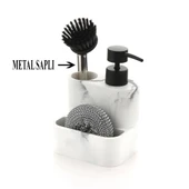 Polyester Sıvı Sabunluk, Süngerlik ve Lavabo Fırçası – Dekoratif & Dayanıklı thumbnail 5