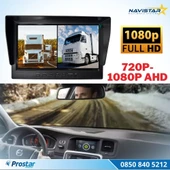 Kayıtlı 7 inç ikiye Bölen 2 Kanal Split AHD 1080P/720P destekli 4 Pin 256 GB SD Destekli Monitör thumbnail 3