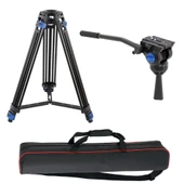 ayex VT-827 Profesyonel Video Tripod 20kg Taşıma Kapasiteli, Video Kafalı - 7