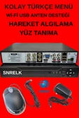SNRELK - HAMA 4'lü 500GB 5Mp Lens Gece Renkli Su Geçirmez Güvenlik kamerası Set thumbnail 3